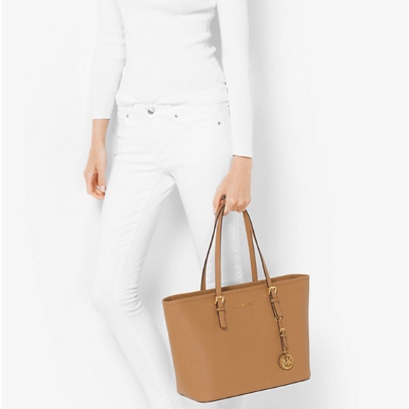 Michael Kors Brown Leather Tote - Picture 3 of 6